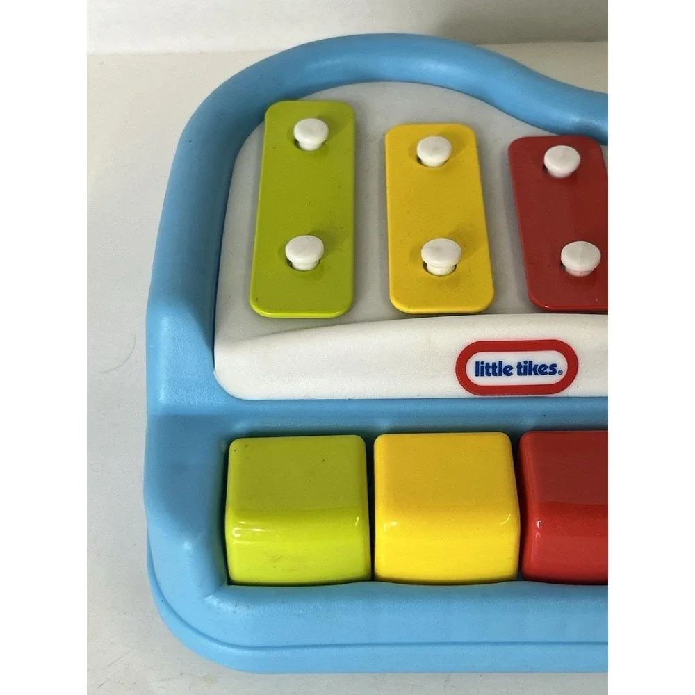 Little Tikes Kids Toy Piano Keyboard Xylophone Blue Multicolor Keys